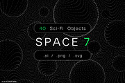 Space 7 - 40 Backgrounds + Objects, an Object Graphic by kloroform (Thumbnail 1 of 20)