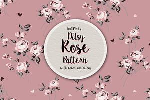 Ditsy Rose Pattern