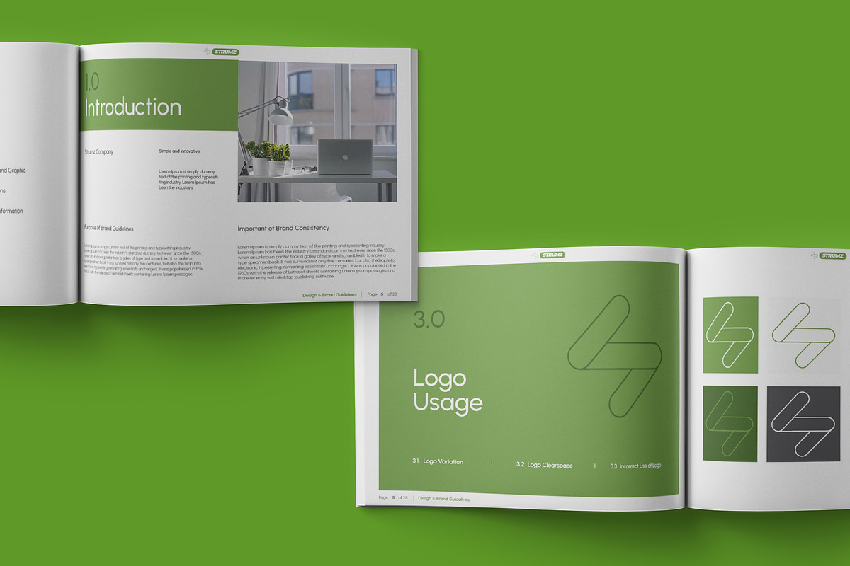 Simple Brand Guidelines Template, a Magazine Template by VanillineGraph (Photo 4 of 6)