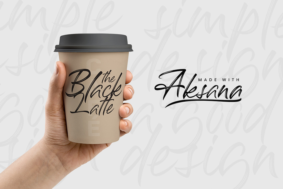 Aksana Brush Business Font preview 8