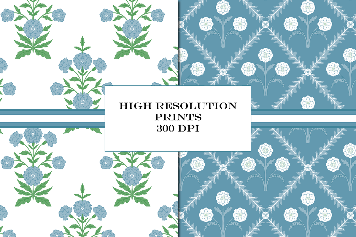 Boho Patterns Blue Green, a Pattern Graphic by RachelStudio (Photo 5 of 10)