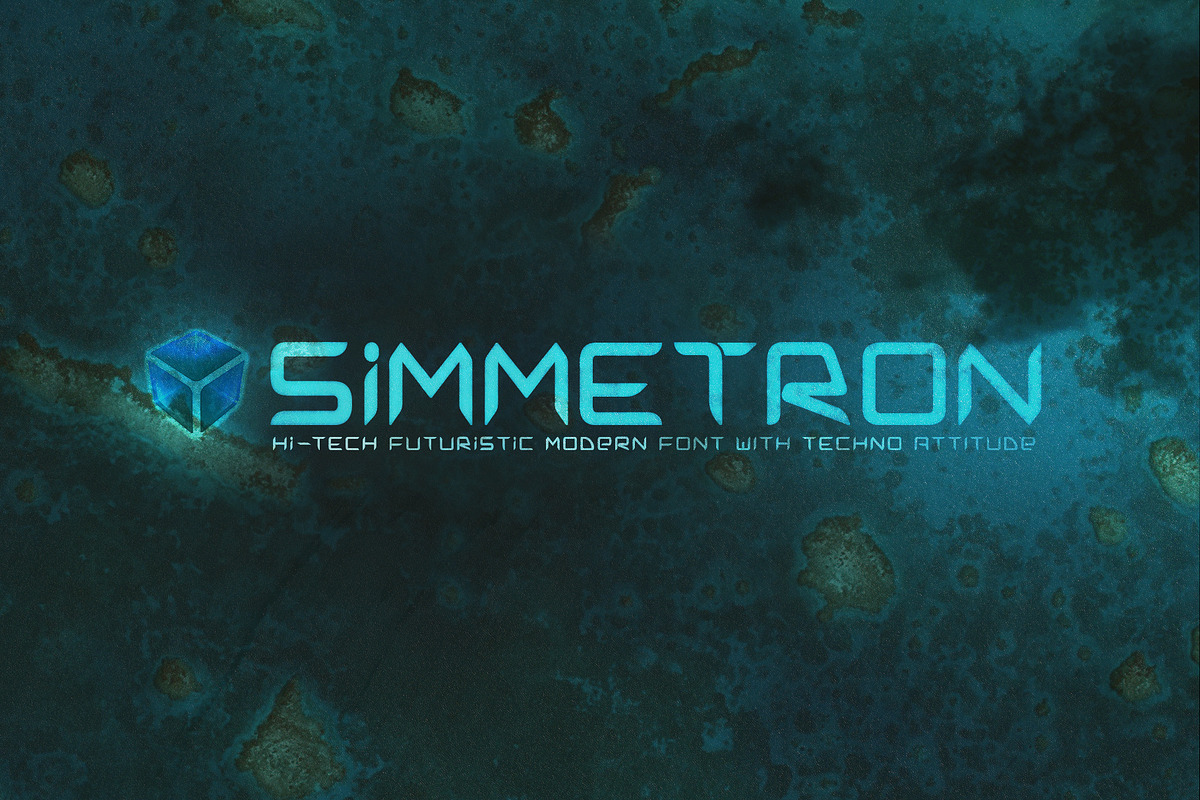Simmetron Hi-Tech Futuristic Font preview 5