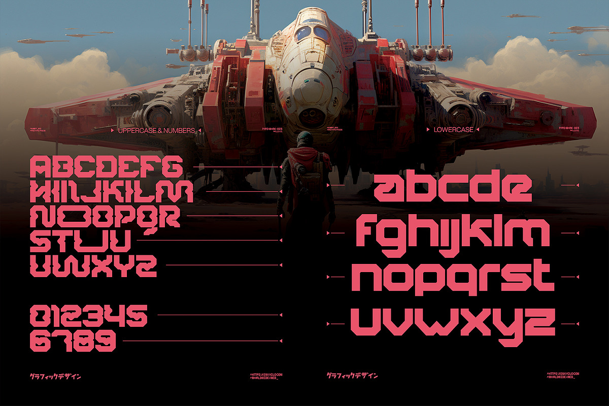 NCL ROBOWAPIX - Cyberpunk Futuristic, a Sans Serif Font by Enxyclo Studio (Photo 8 of 11)