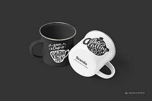 Enamel Mugs Mock-up