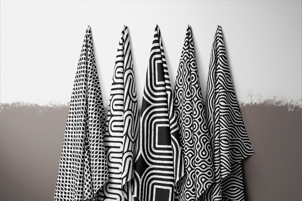 18 Monochrome Geometric Patterns, a Pattern Graphic by Jennadesigns (Photo 13 of 15)