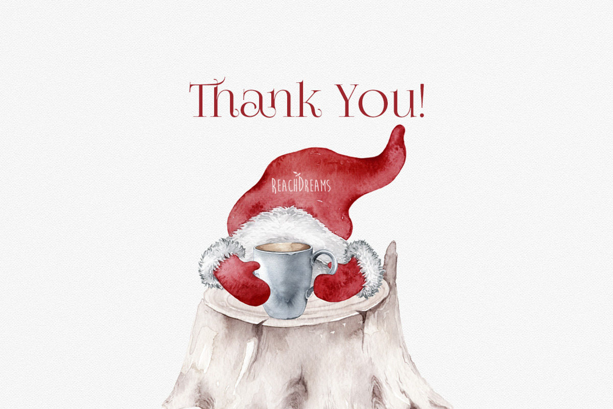 Christmas is coming - watercolor set, a Decorative Illustration by ReachDreams (Photo 9 of 9)