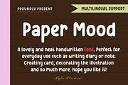 Paper mood font, a Handwritten Font by Nyla.Studio (Thumbnail 1 of 9)