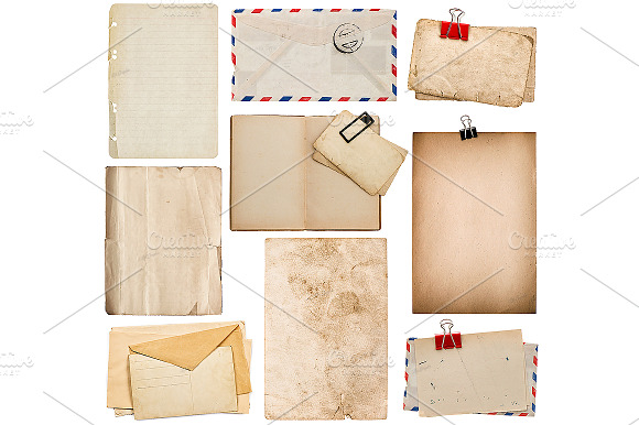 Old Paper Sheets, Book, Envelope preview 2