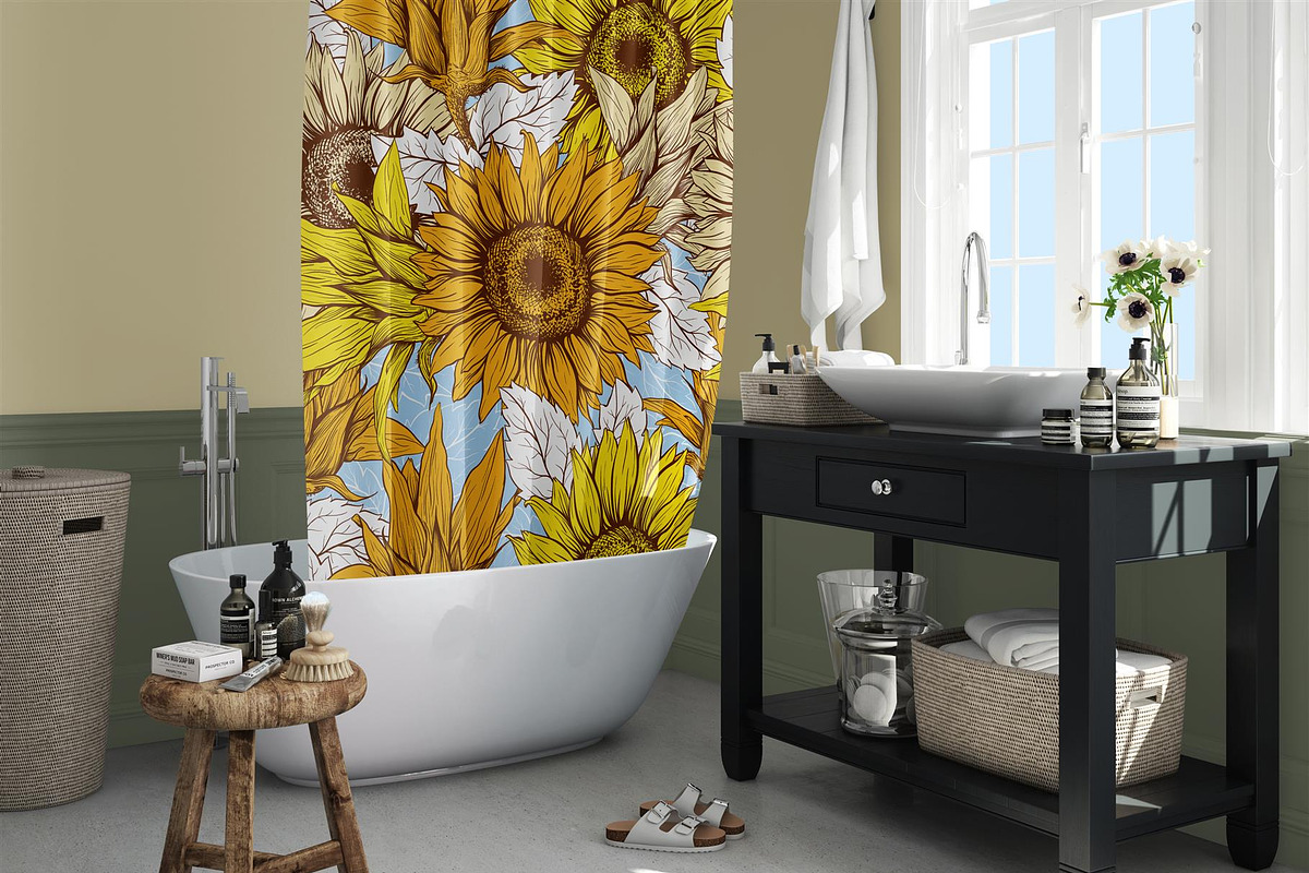 Sunflower Patterns Collection, a Pattern Graphic by ilonitta (Photo 5 of 16)