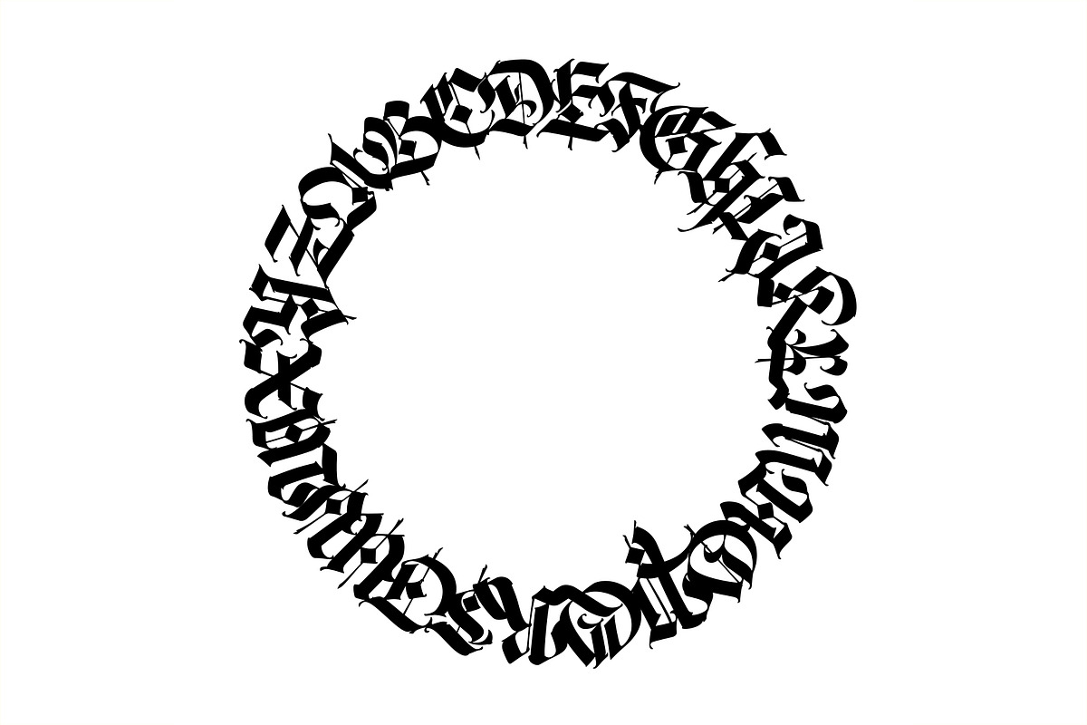Gothic font 010, a Blackletter Font by GeekClick (Photo 19 of 24)