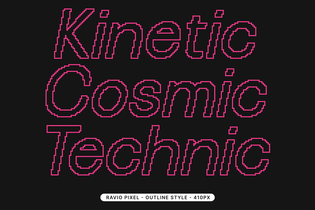 Ravio Pixel, a Sans Serif Font by Craft Supply Co. (Photo 6 of 8)