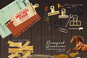 Vintage Western Scrapbook Kit, an Object Graphic by DreamoraArt (Thumbnail 5 of 10)