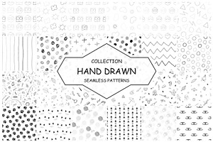 Hand drawn monochrone prints, a Pattern Graphic by ExpressShop
