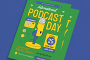 Podcast Day Event Flyer, a Flyer Template by VectorVactory (Thumbnail 2 of 3)