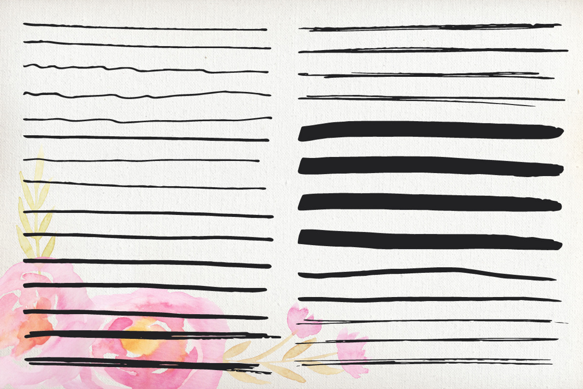 50% SALE 144 Vector Inky Brushes, a Brush Add-On by LarysaZabrotskaya (Photo 4 of 6)