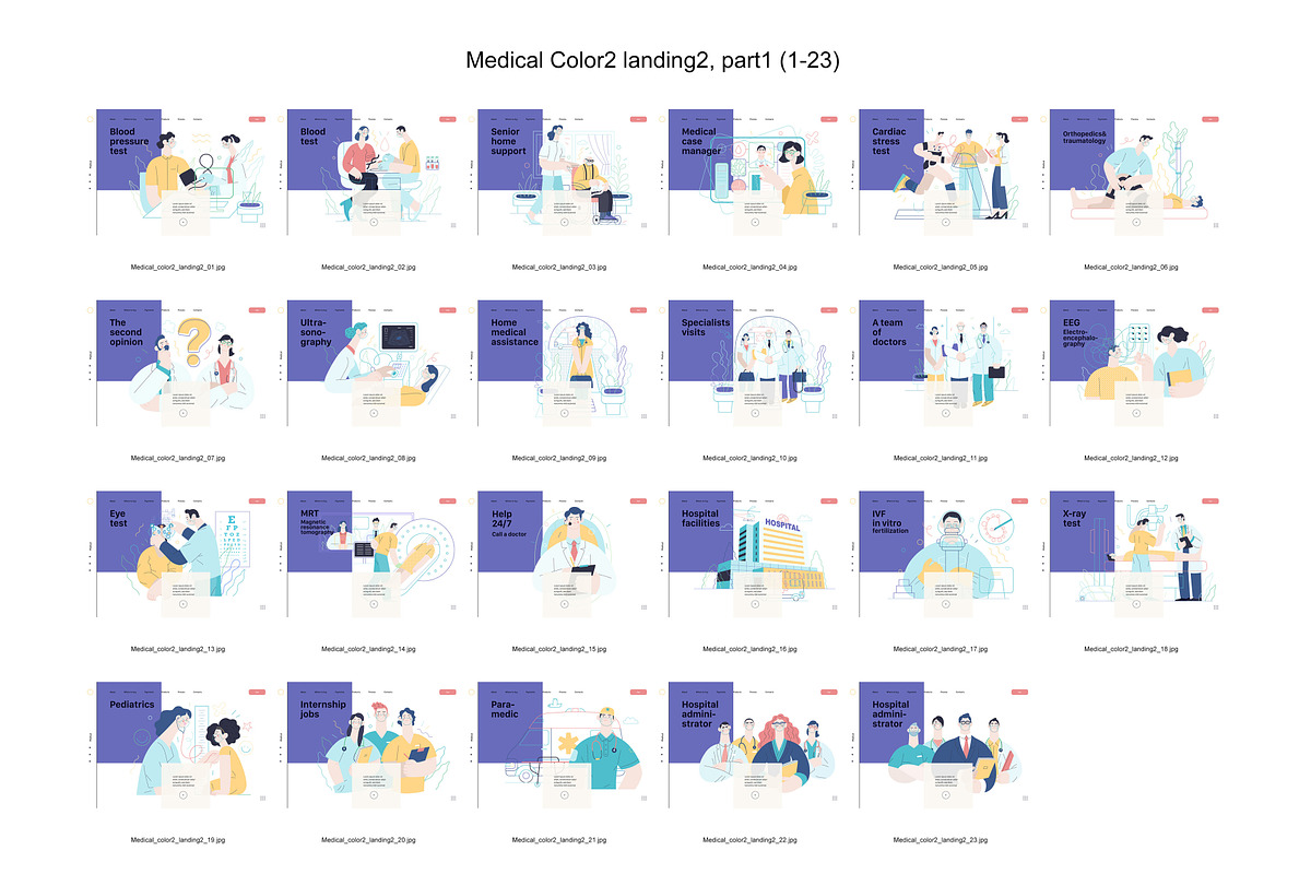 Medical, Part 1, colors 2&4, a Templates & Theme by Grivina's shop (Photo 7 of 21)