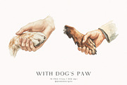 With Dogs Paw, a Person Illustration by PeDe Designs (Thumbnail 3 of 9)