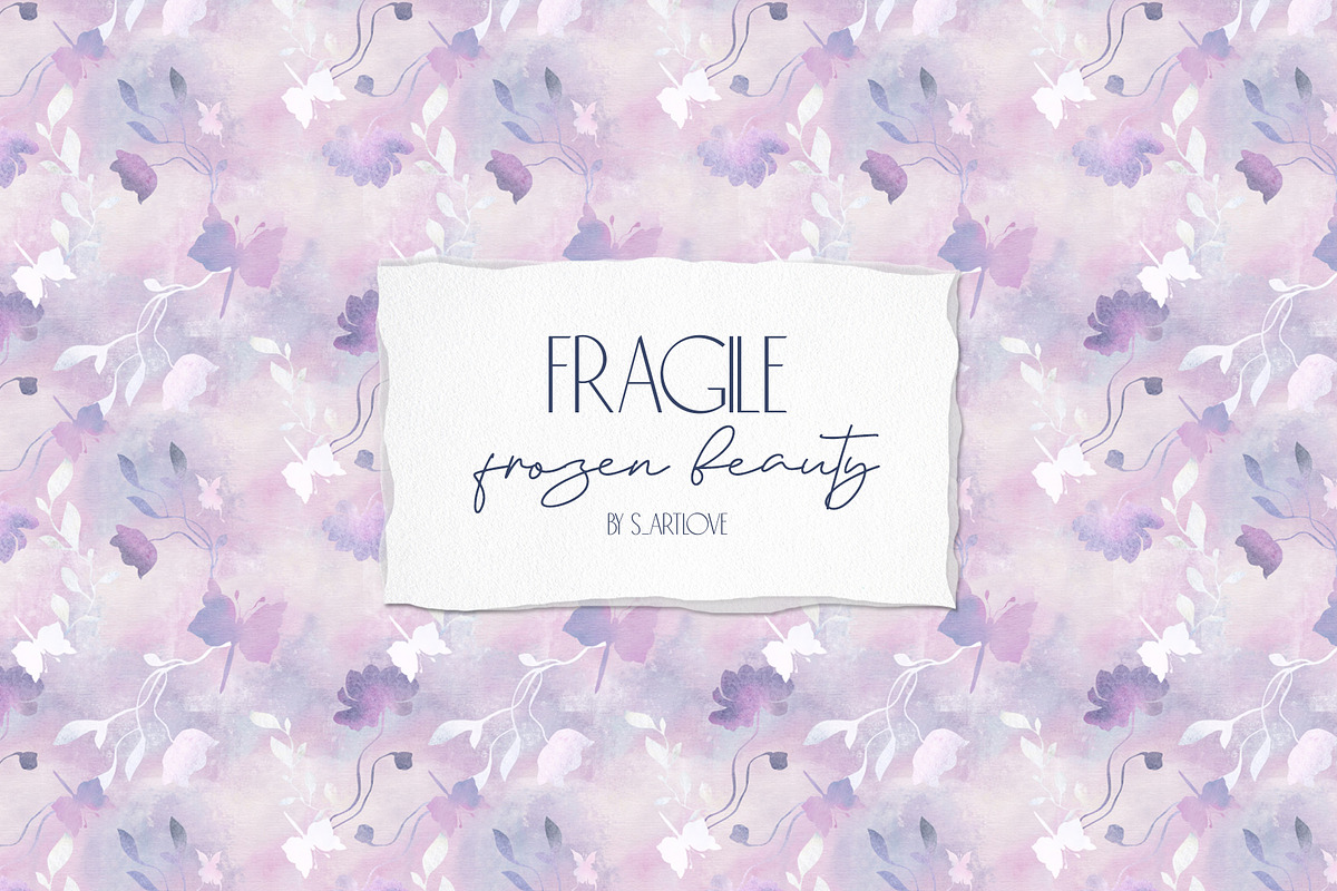 Frozen Beauty Flowers Collection, a Texture Illustration by S_ARTLOVE (Photo 7 of 7)
