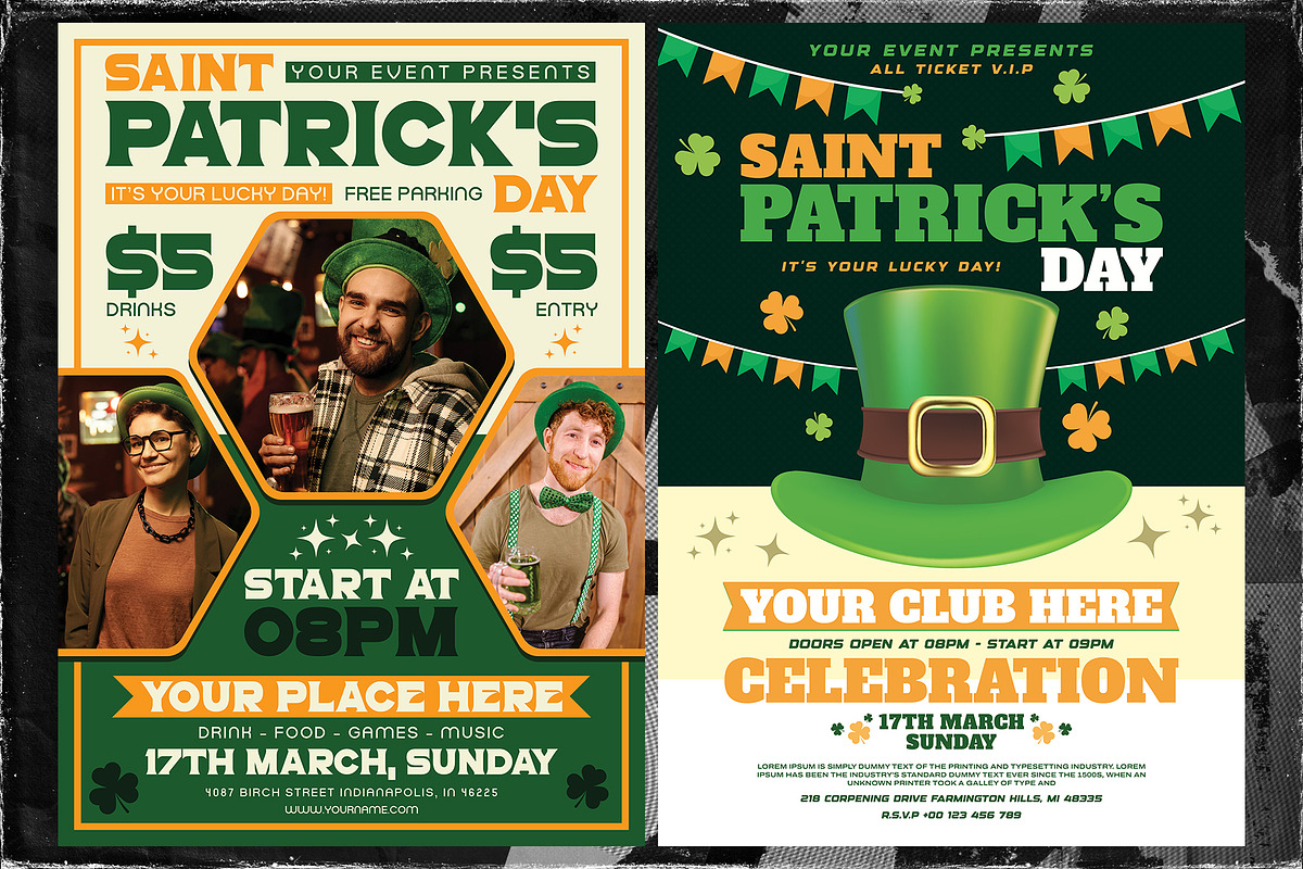 3 Saint Patrick's Day A4 Flyer, a Flyer Template by OnurDemircan (Photo 3 of 3)