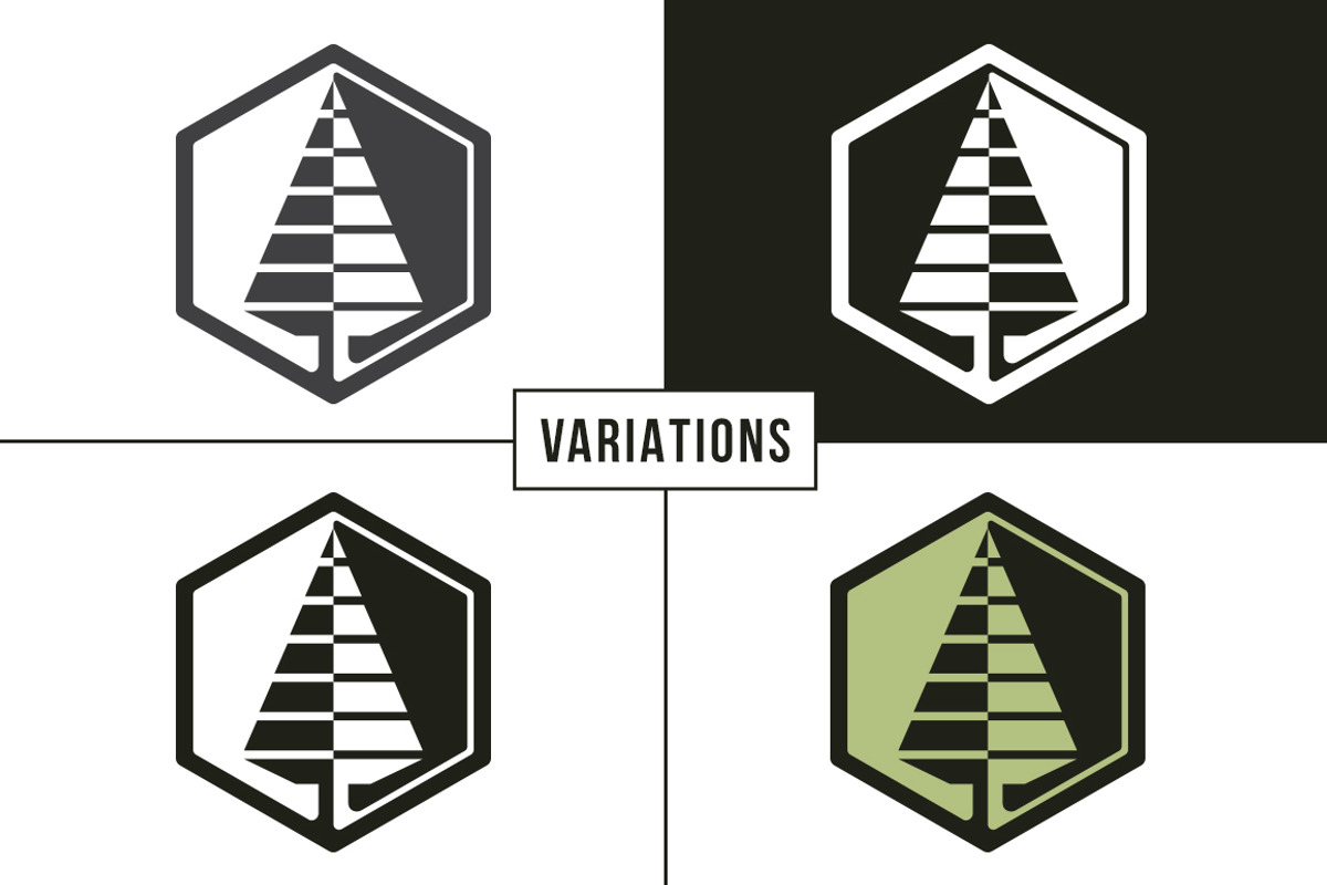 Linear Pine Tree Logo, a Branding & Logo Template by M. E. Smith Design (Photo 4 of 4)