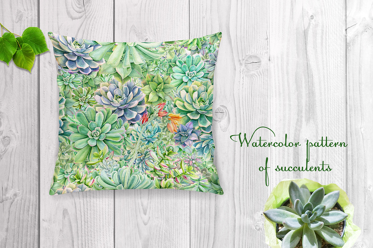 Watercolor Green plants, a Decorative Illustration by Hanna Hryharenka (Photo 8 of 11)