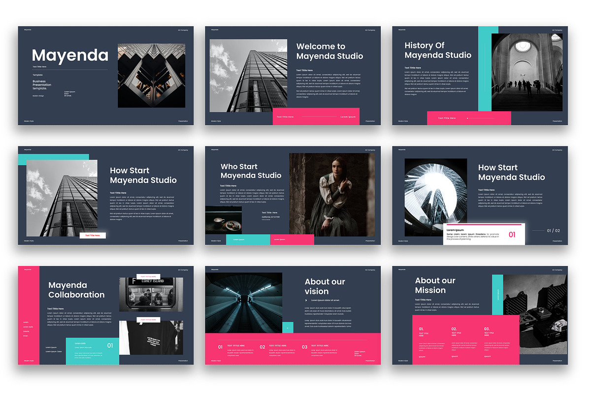 Mayenda – Business PowerPoint, a Presentation Template by kreatifreya (Photo 2 of 5)
