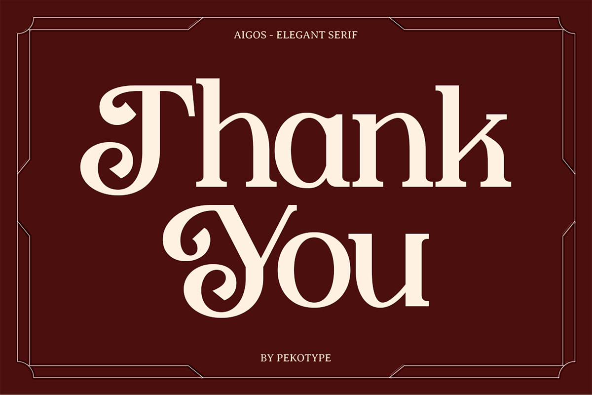 Aigos - Elegant Serif Display Font, a Serif Font by Pekotype (Photo 15 of 15)