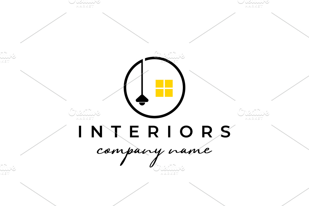 Simple and minimalist interior logo