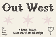 Out West, Multi-Lingual Western Font, a Handwritten Font by Eryn Rose Design (Thumbnail 1 of 15)