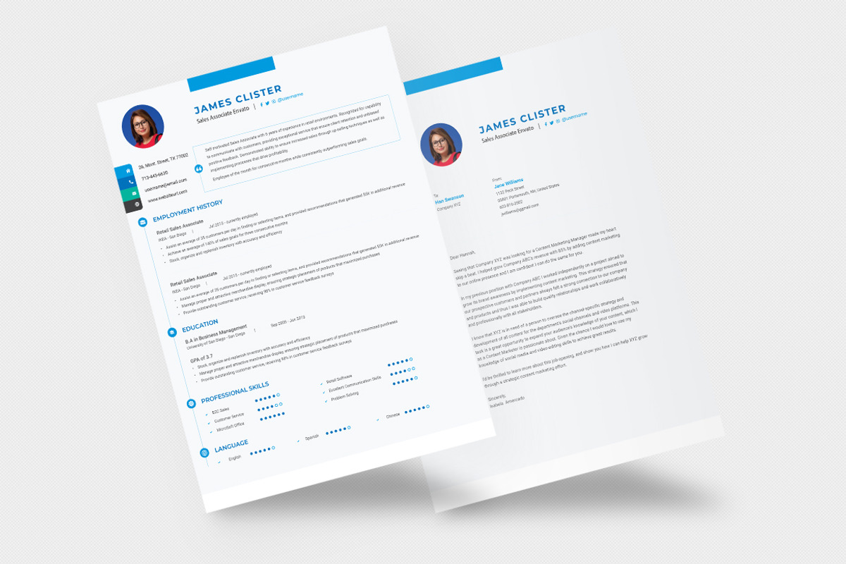 Sales Associate Resume Template, a Resume Template by iDoodle Studio (Photo 3 of 4)