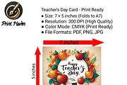 Teacher's Day Greeting Card 7x5, a Card Template by Print Haven (Thumbnail 2 of 4)