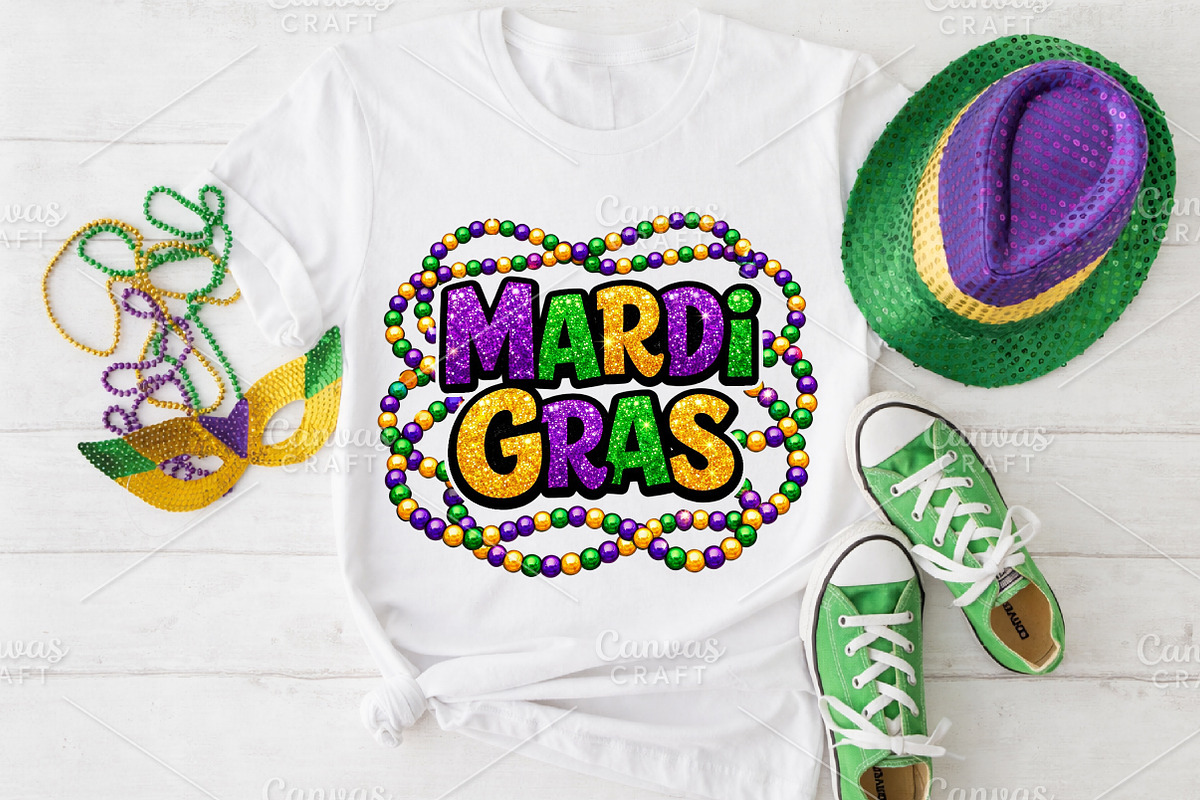 Glitter Mardi Gras PNG, an Illustration by Canvas Craft (Photo 6 of 6)