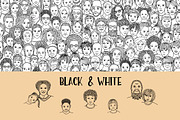 Huge Collection of 220 Diverse Faces, a Person Illustration by Franzi draws (Thumbnail 7 of 12)