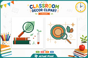 Classroom Decor Clipart Bundle, an Education Illustration by Actual Pixel (Thumbnail 8 of 12)