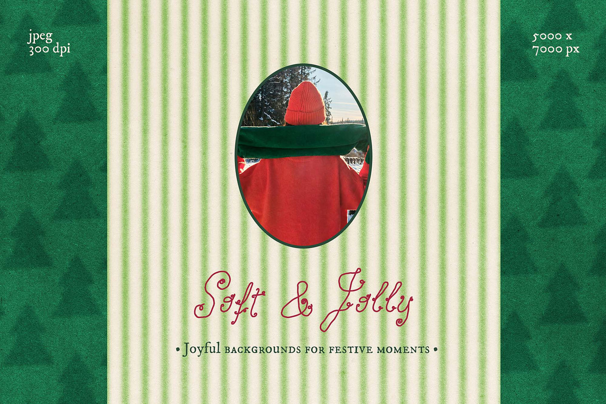 Soft & Jolly Holiday Backgrounds, a Background Graphic by DigARTbyHavroshka (Photo 3 of 12)