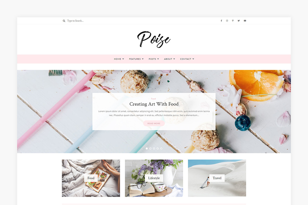 Poise - WordPress Blog Theme, a WordPress Template by Lucid Themes (Photo 2 of 6)