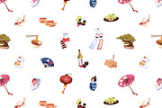 Japan culture items set, backgrounds, an Object Illustration by PaperTrident (Thumbnail 4 of 5)