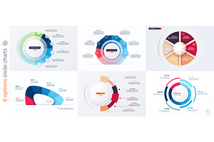 Six option infographic designs, a Templates & Theme by rikkyal