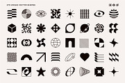 275 Modern Geometric Vector Elements, an Object Graphic by Vecster (Thumbnail 5 of 19)