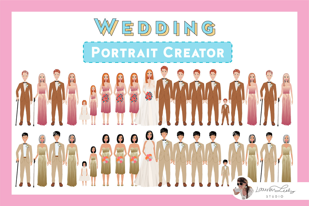 Wedding Portrait Creator, an Illustration by Lauren Lesley Studio (Photo 28 of 37)