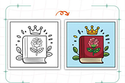 Floral Books Bold & Easy Book, a Decorative Illustration by Design Station (Thumbnail 2 of 9)