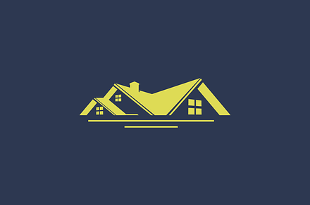 Roof House Simple Logo
