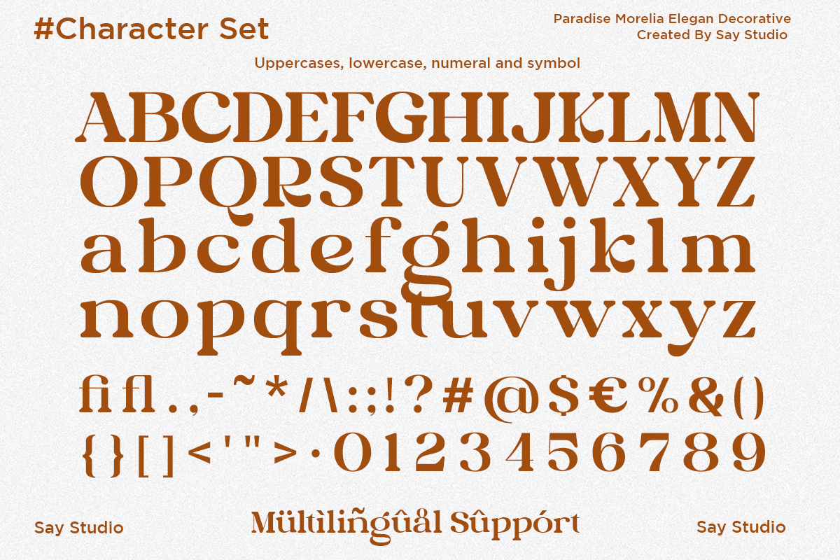 Decorative Retro - Paradise Morelia, a Serif Font by Say Studio (Photo 10 of 11)