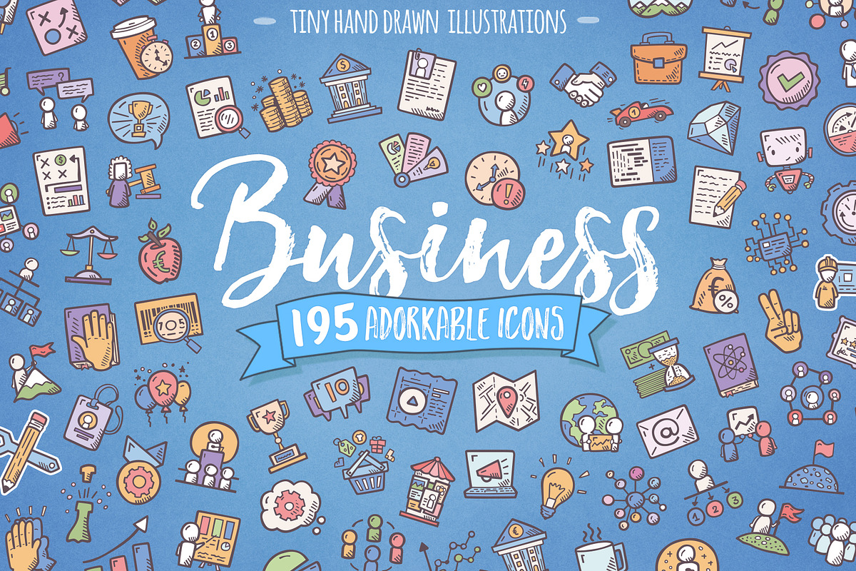 Business Hand-drawn Icons, an Icon by Good Stuff No Nonsense (Photo 1 of 12)