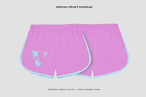 Women short pant mockup, an Apparel Mockup by Voyage Studio