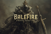 Balefire Typeface, a Serif Font by Tugcu Design Co. (Thumbnail 1 of 4)