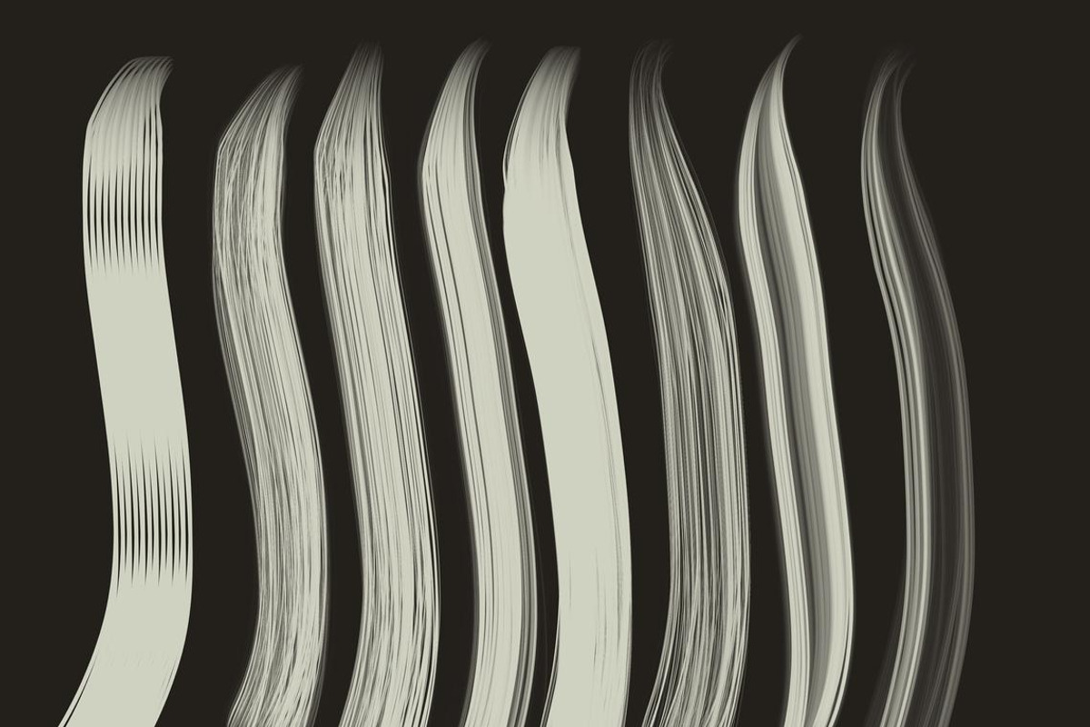 60 Hair brushes for procreate, a Brush Add-On by Endete & Mazak brushes (Photo 10 of 10)
