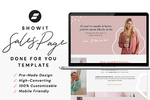 Showit Sales Landing Page Coach