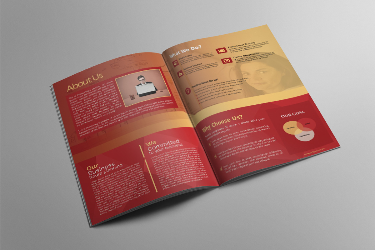 Bi-fold Brochure, a Brochure Template by artisanHR (Photo 2 of 4)