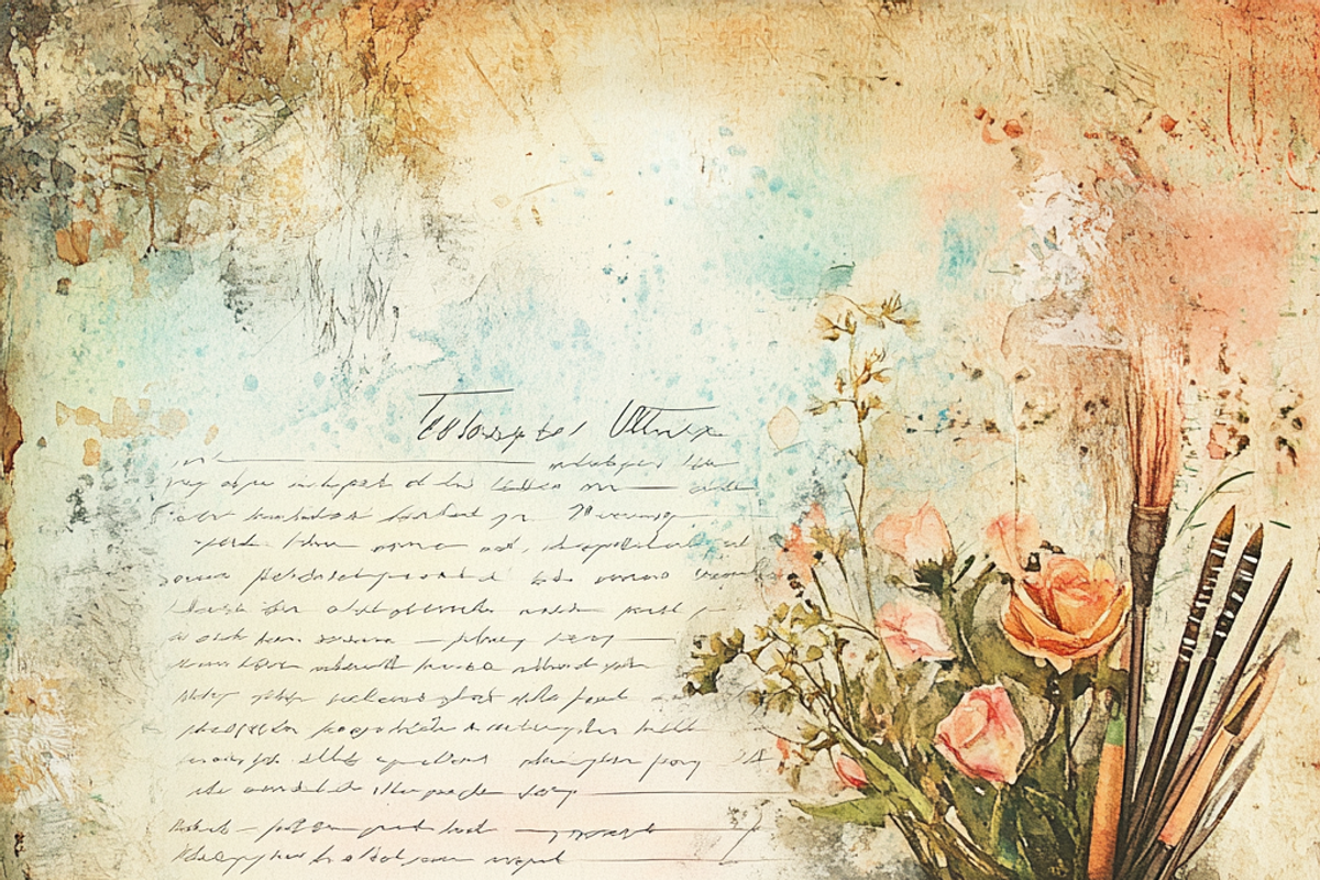Artistic Notion Workspace Junk Paper, a Background Graphic by Printable Treasure (Photo 3 of 8)